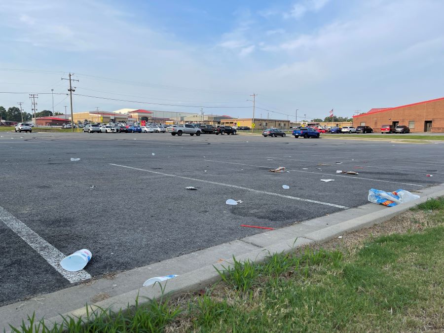 Parking Lot Litter